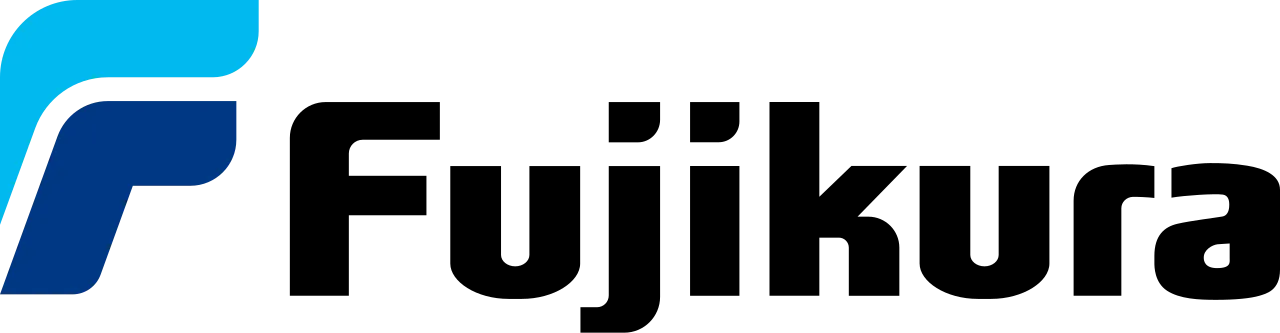 Logo Fujikura, fibra óptica